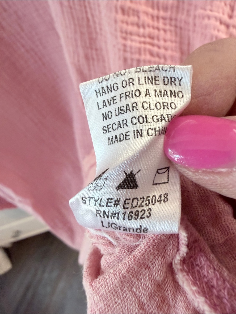 easel Pink Multi-Print Patchwork V-Neck Tunic - Picture 8 of 10
